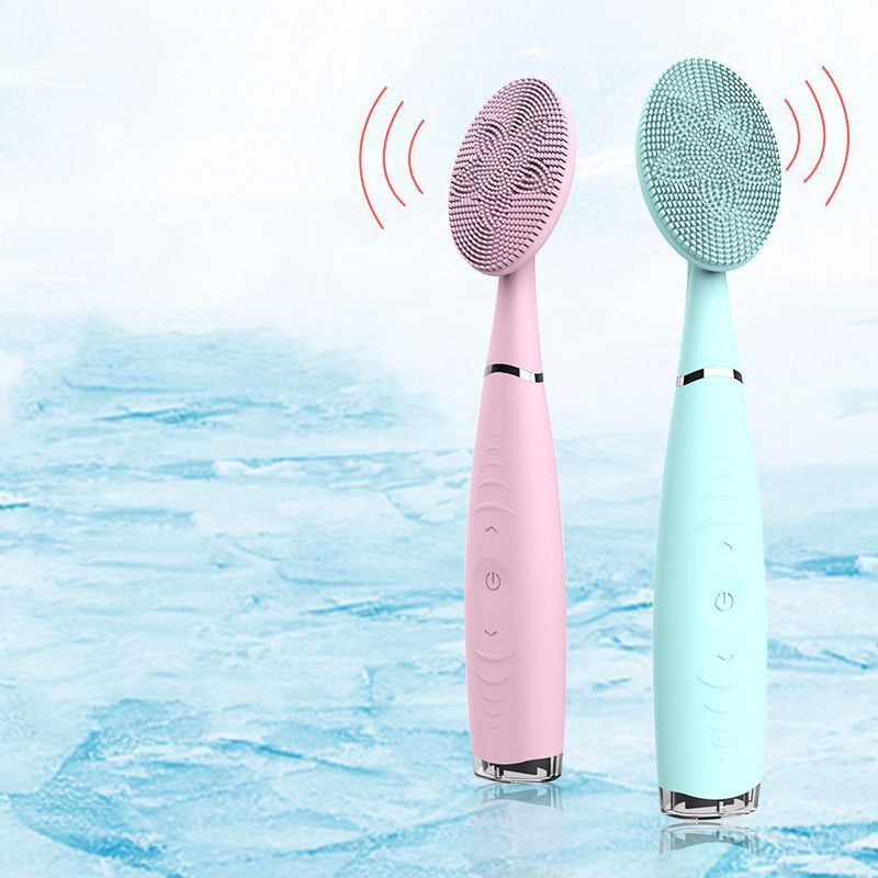 Facial Cleansing Brush Waterproof Silicone Cleansing Tool Portable Electric Handheld Facial Cleaning Brush Mini Pore Cleaner - Image 2