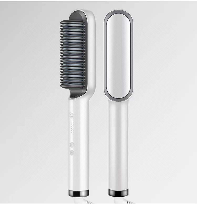 New 2 In 1 Hair Straightener Hot Comb Negative Ion Curling Tong Dual-purpose Electric Hair Brush - Image 9