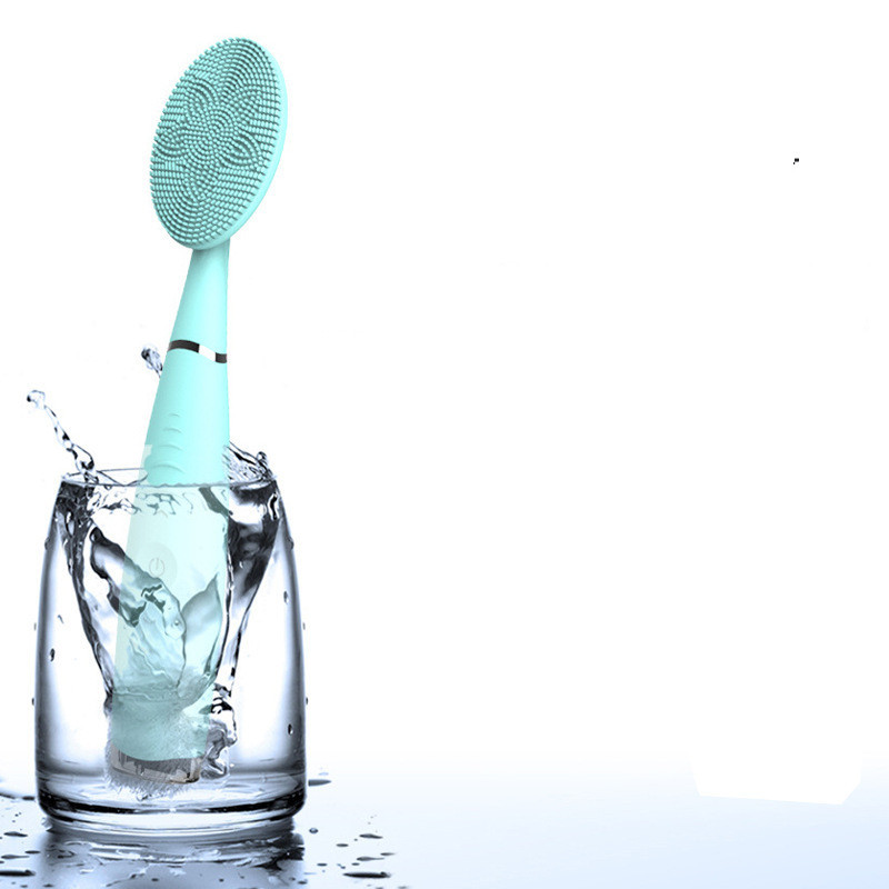Facial Cleansing Brush Waterproof Silicone Cleansing Tool Portable Electric Handheld Facial Cleaning Brush Mini Pore Cleaner - Image 3