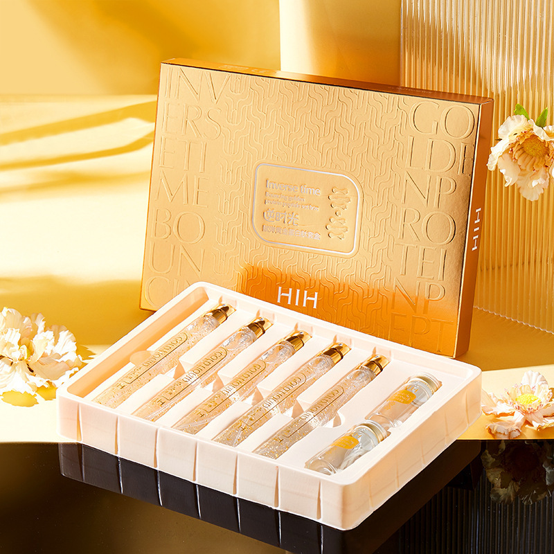 Gold Protein Peptide Kit Beauty Salon Skin Care Product Set Gold Thread Carving Liquid - Image 5