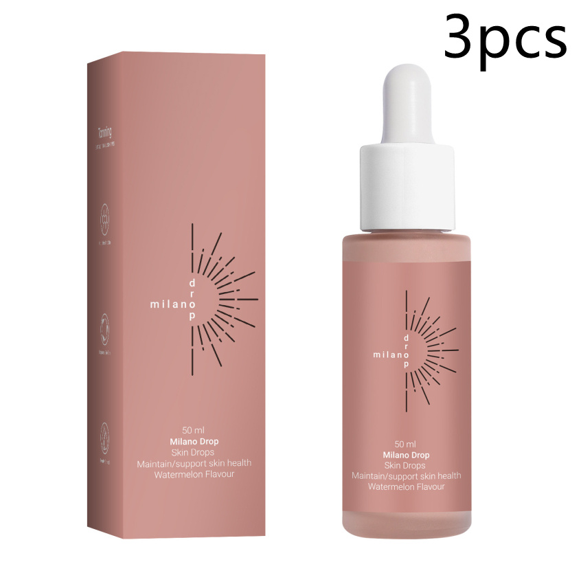 Tanning Face Serum Face Body Tanning Bed Outdoor Fine Line Repair Skin Serum Dark Bronzer Self Tanning Serum Drops - Image 7